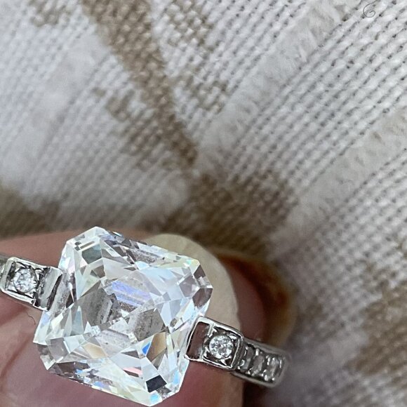 Tycoon Sterling Silver CZ Ring - Picture 5 of 8